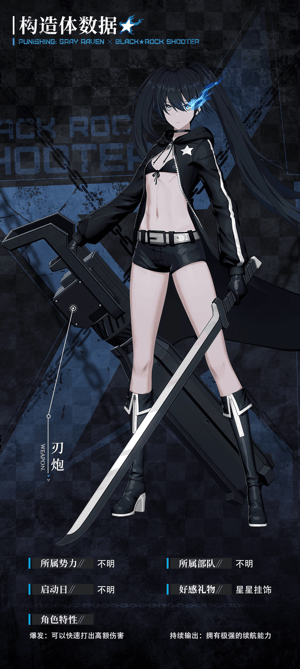 Black Rock Shooter (Kana Hanazawa) (Punishing Gray Raven JP) AI voice text to speech and AI music cover generator